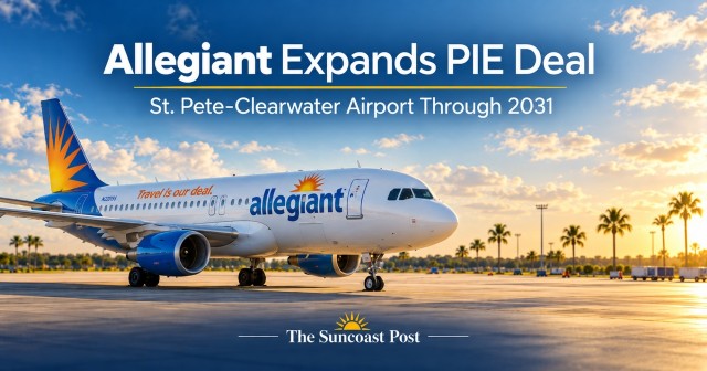 Allegiant, St. Pete-Clearwater Airport Extend Partnership Through 2031 in $22.8 Million Agreement — The Suncoast Post